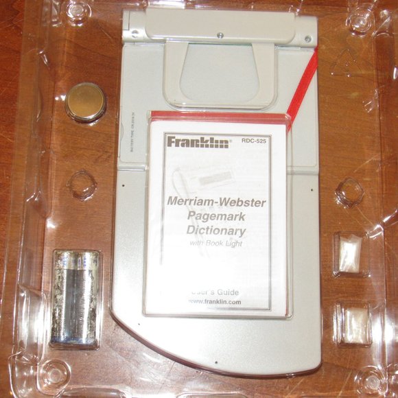 Franklin Merriam-Webster Dictionary Page Mark w/ Book Light RDC-525 NEW OPEN BOX - Picture 4 of 4